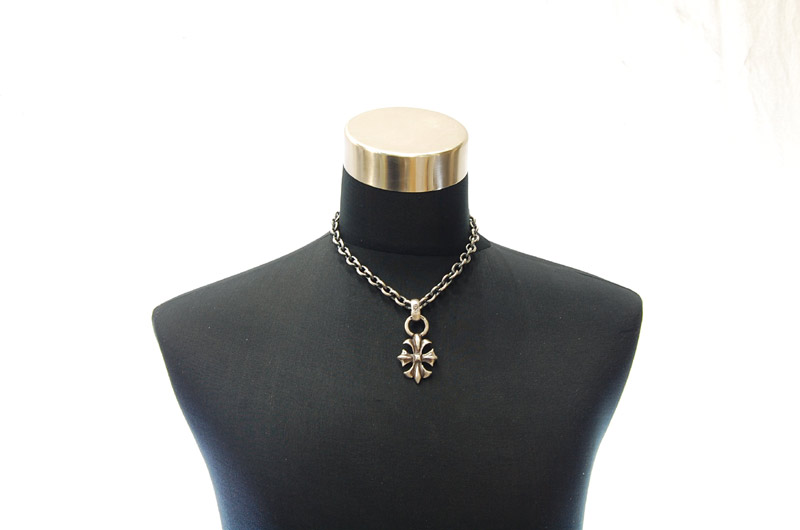 Gothic Cross With H.W.O Pendant[P-112] / Three-fifth Chain Necklace[N-72] (45cm)