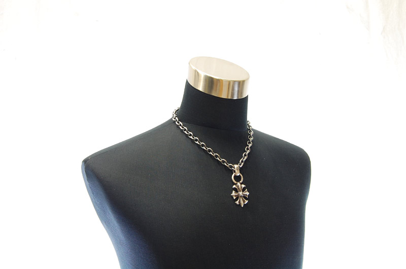 Gothic Cross With H.W.O Pendant[P-112] / Three-fifth Chain Necklace[N-72] (50cm)