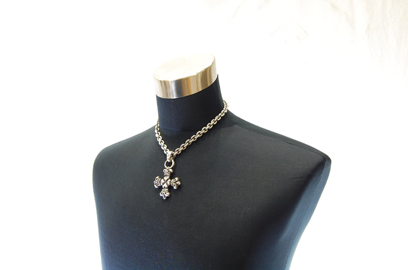 Half 4Heart Crown Short Cross With H.W.O Pendant[P-100] / Hand Craft Chain Necklace[N-98] (45cm)