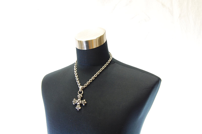 Half 4Heart Crown Short Cross With H.W.O Pendant[P-100] / Hand Craft Chain Necklace[N-98] (50cm)