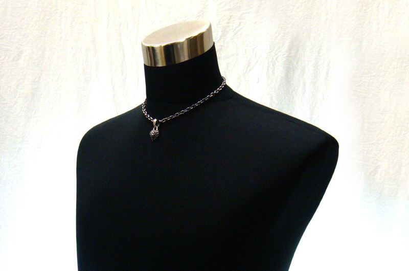 Heart Pendant[P-132]   /  Quarter Chain Necklace[N-66] (43cm)