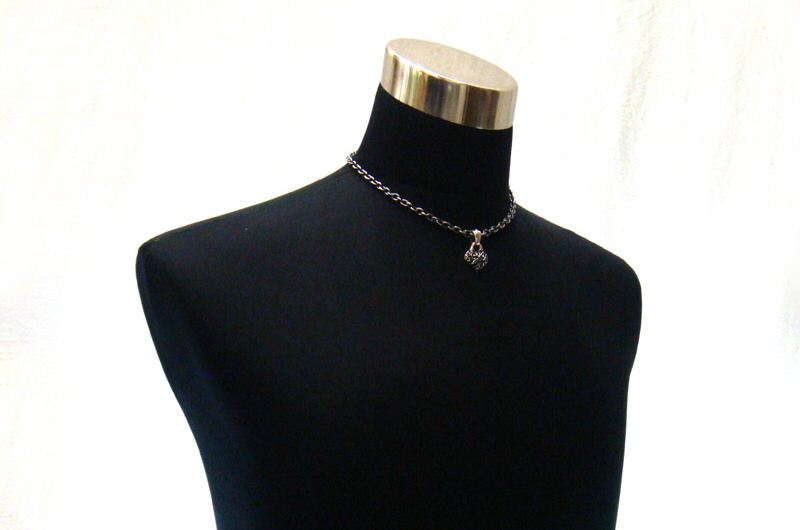 Heart Pendant[P-132]   /  Quarter Chain Necklace[N-66] (43cm)