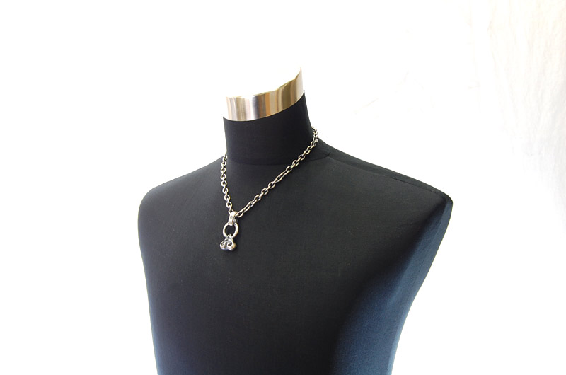 Heart With H.W.O Pendant[P-140] / Half Chain Necklace[N-65] (50cm)
