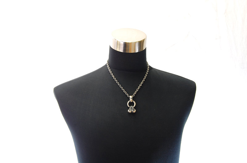 Heart With H.W.O Pendant[P-140]  /  Quarter Chain Necklace[N-66] (50cm)