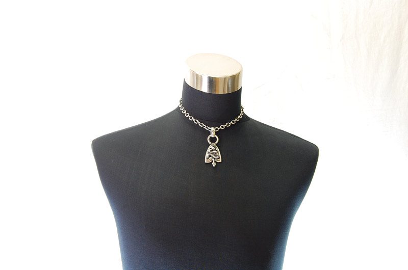 Large Snake Belt Tip With H.W.O Pendant[P-128] / Half Chain Necklace[N-65] (43cm)