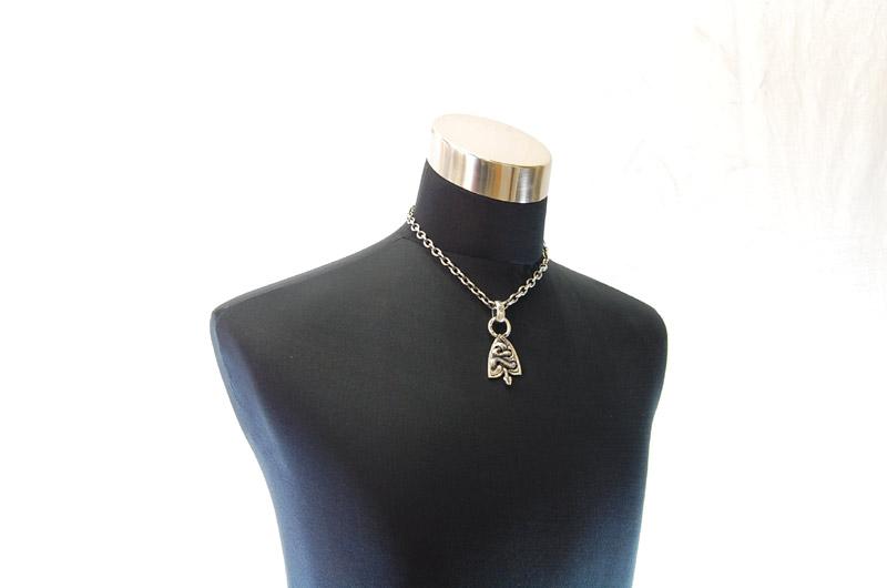 Large Snake Belt Tip With H.W.O Pendant[P-128] / Half Chain Necklace[N-65] (45cm)