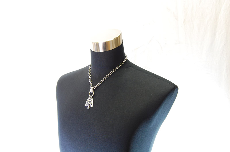 Large Snake Belt Tip With H.W.O Pendant[P-128] / Half Chain Necklace[N-65] (50cm)