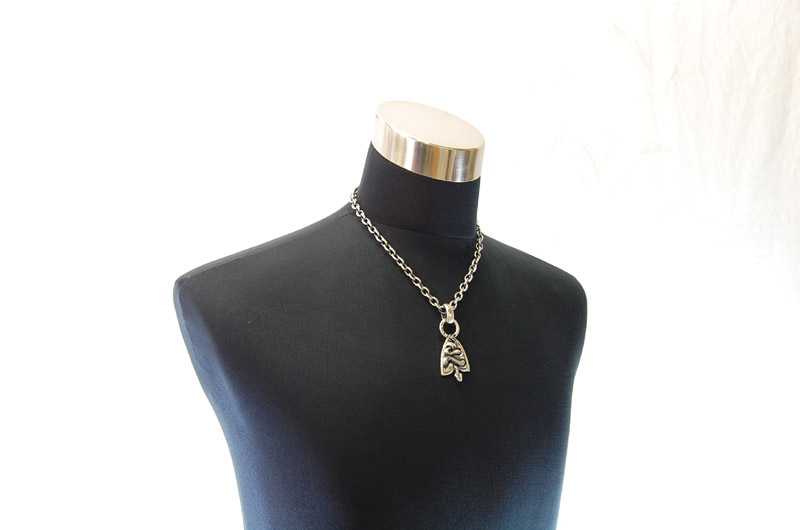 Large Snake Belt Tip With H.W.O Pendant[P-128] / Half Chain Necklace[N-65] (50cm)