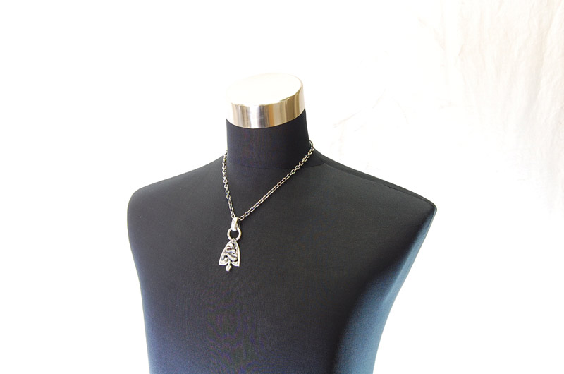 Large Snake Belt Tip With H.W.O Pendant[P-128] / Quarter Chain Necklace[N-66] (50cm)