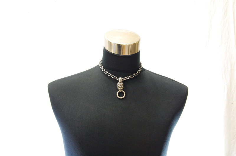 Lion Pendant[P-01] / Three-fifths Chain Necklace[N-72] (43cm)