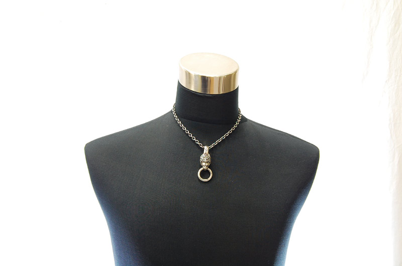 Lion Pendant[P-01] / Quarter Chain Necklace[N-66] (45cm)