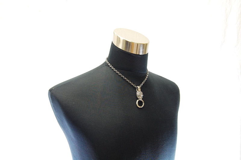 Lion Pendant[P-01] / Quarter Chain Necklace[N-66] (45cm)