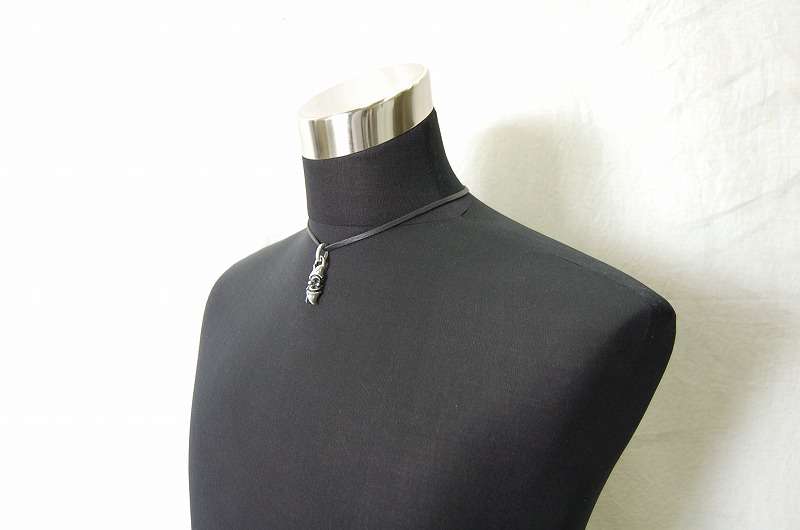  Macarroni Pendant[P-157] / Leather Necklace (43cm)