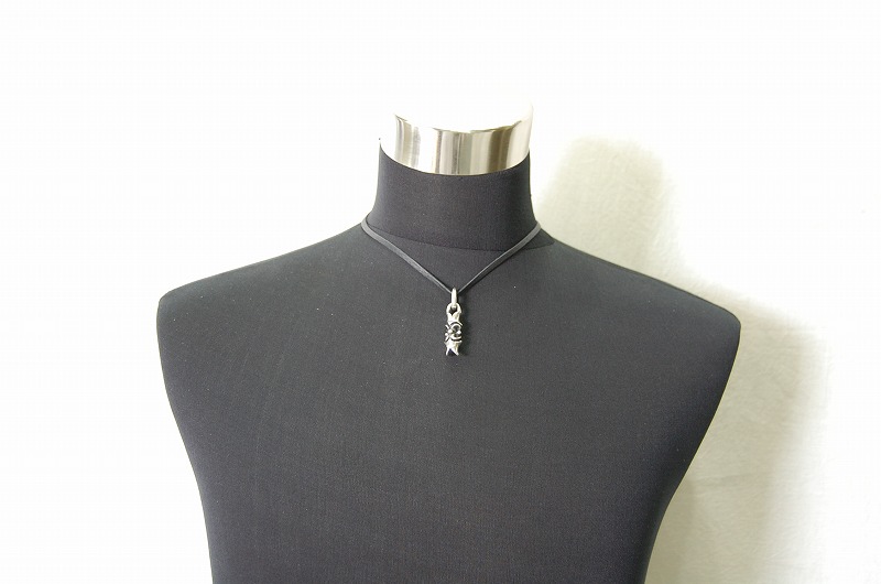  Macarroni Pendant[P-157] / Leather Necklace (45cm)