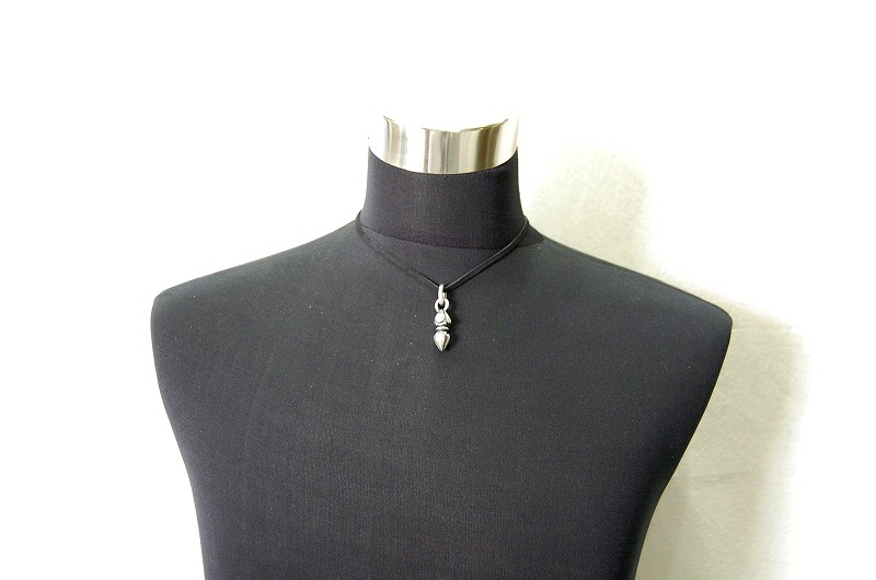  Noodle Pendant[P-186] / Leather Necklace (43cm)