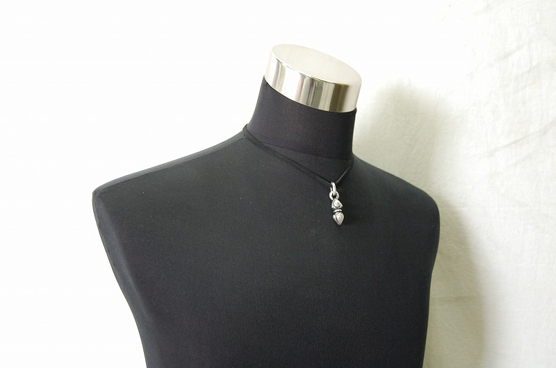  Noodle Pendant[P-186] / Leather Necklace (43cm)