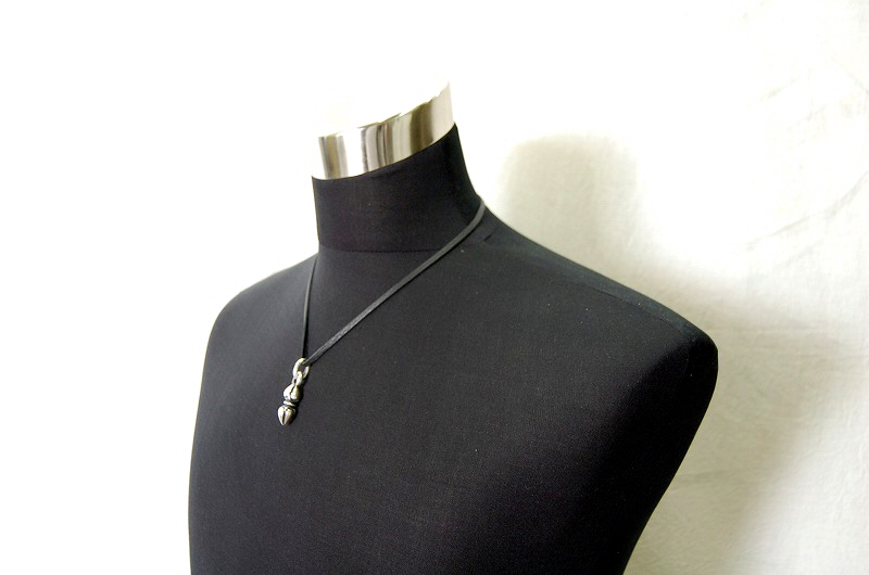  Noodle Pendant[P-186] / Leather Necklace (50cm)