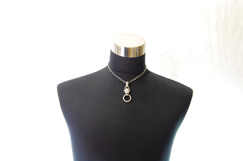 Panther Pendant[P-10] / Quarter Chain Necklace[N-66] (43cm)
