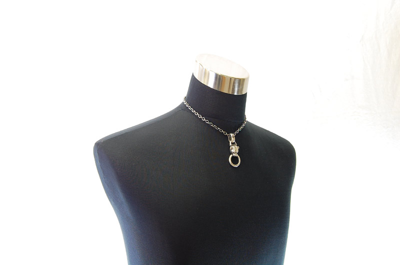 Panther Pendant[P-10] / Quarter Chain Necklace[N-66] (43cm)