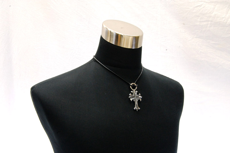 2inc Limited Plain Cross Pendant[P-97] / lethrter Necklace (44cm)