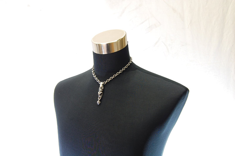 Bolo Tip With H,W,O Pendant[P-161] / Half Chain Necklace[N-65] (45cm)