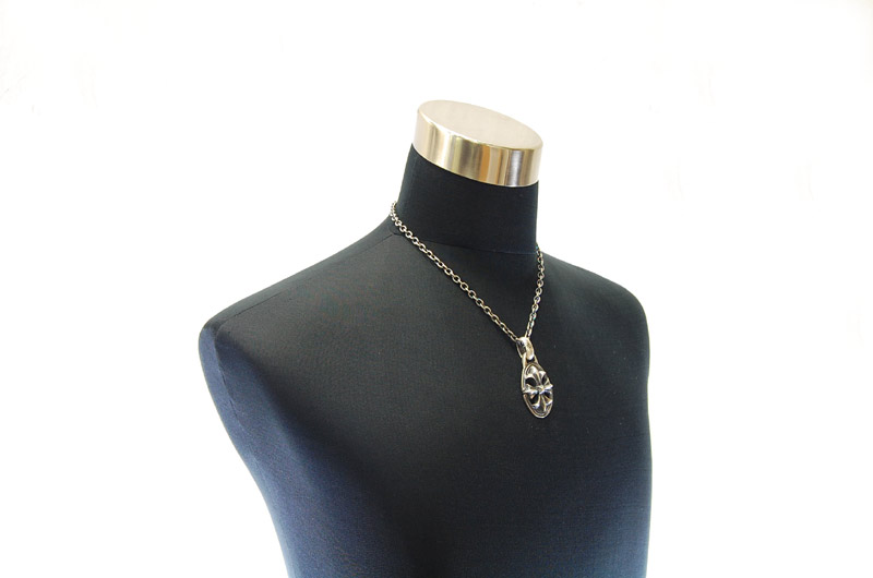 Cross Oval With H.W.O Pendant[P-143] / Quarter Chain Necklace[N-66] (50cm)