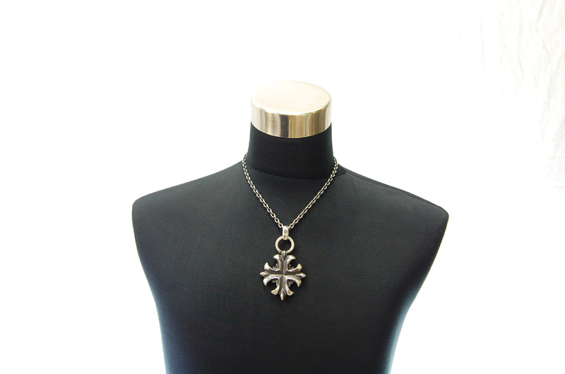 Gothic Cross Pendant[P-119] / Quarter Chain Necklace[N-66] (50cm)