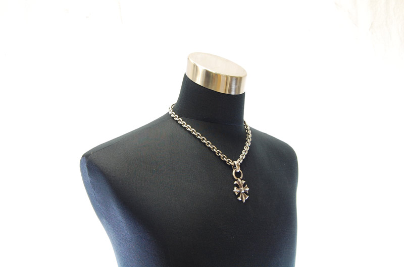 Gothic Cross With H.W.O Pendant[P-112] / Hand Craft Chain Necklace[N-98] (50cm)