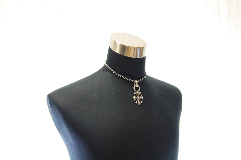 Gothic Cross With H.W.O Pendant[P-112] / Quarter Chain Necklace[N-66] (43cm)