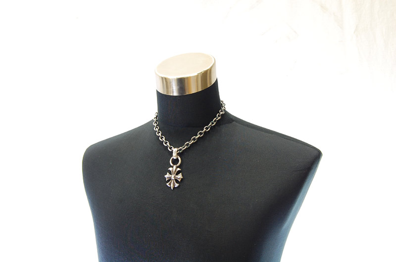 Gothic Cross With H.W.O Pendant[P-112] / Three-fifth Chain Necklace[N-72] (45cm)