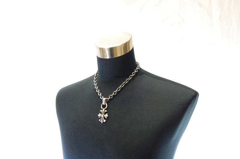 Gothic Cross With H.W.O Pendant[P-112] / Three-fifth Chain Necklace[N-72] (50cm)