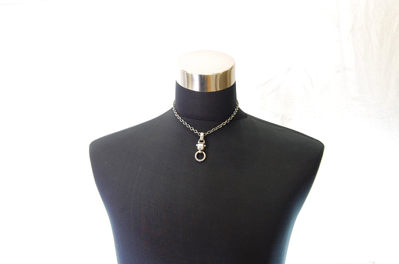 Half Panther Pendant[P-11] / Quarter Chain Necklace[N-66] (43cm)