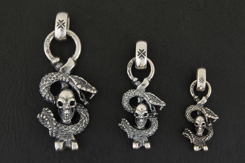 SkullOn Snake With H.W.O Pendant / Half SkullOn Snake With H.W.O Pendant / Quarter SkullOn Snake With H.W.O Pendant