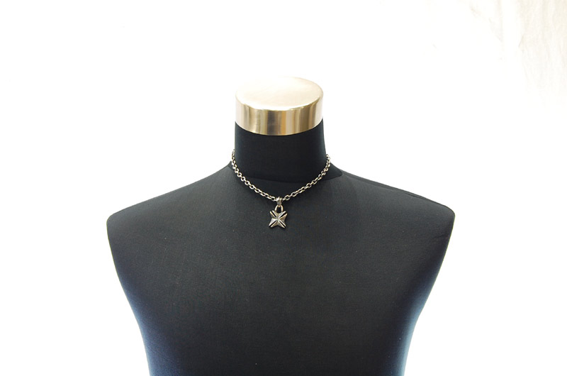 Maltese Cross Pendant[P-108]   /  Quarter Chain Necklace[N-66] (43cm)