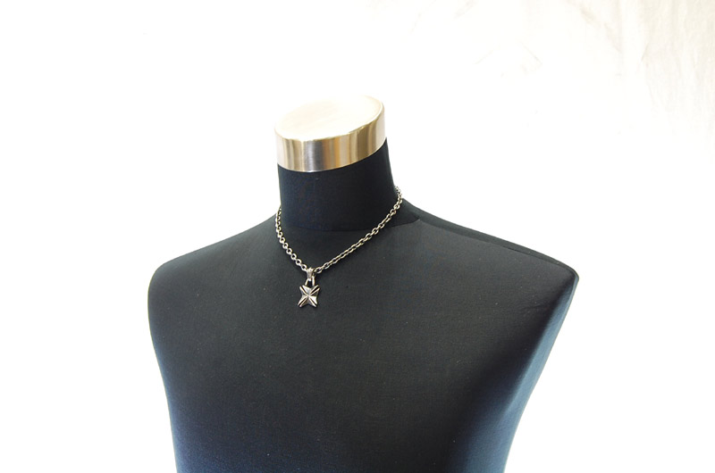 Maltese Cross Pendant[P-108]   /  Quarter Chain Necklace[N-66] (45cm)