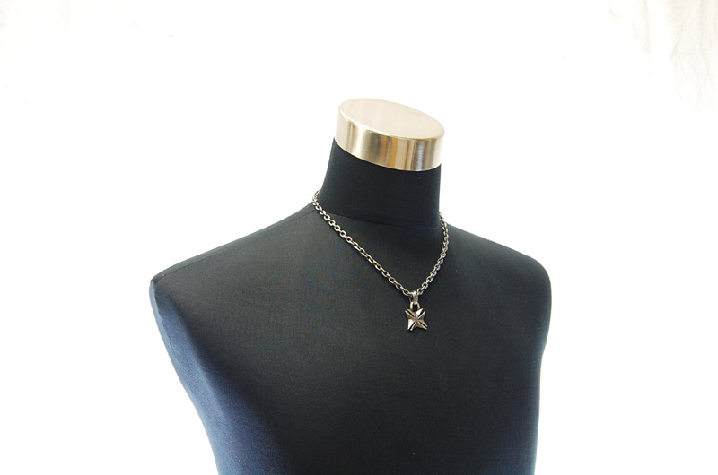 Maltese Cross Pendant[P-108]   /  Quarter Chain Necklace[N-66] (50cm)