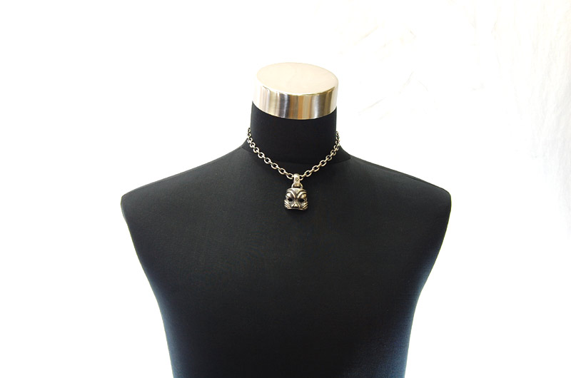 Mask Pendant (Maltese Cross Stamp)[P-45] / Half Chain Necklace[N-65] (43cm)