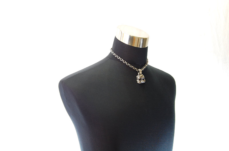 Mask Pendant (Maltese Cross Stamp)[P-45] / Half Chain Necklace[N-65] (43cm)