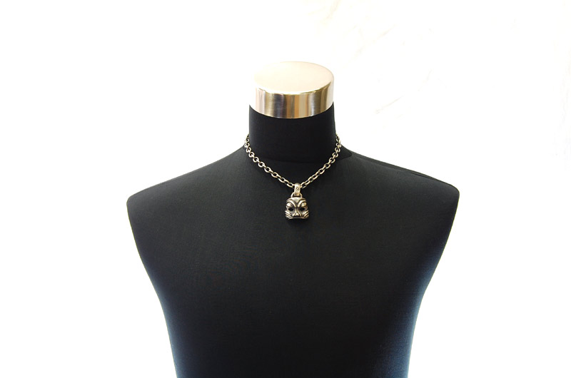 Mask Pendant (Maltese Cross Stamp)[P-45] / Half Chain Necklace[N-65] (45cm)