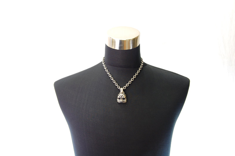 Mask Pendant (Maltese Cross Stamp)[P-45] / Half Chain Necklace[N-65] (50cm)