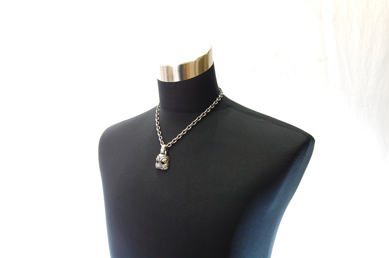 Mask Pendant (Maltese Cross Stamp)[P-45] / Half Chain Necklace[N-65] (50cm)