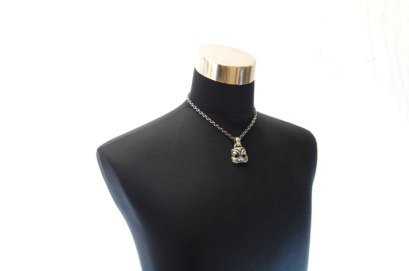 Mask Pendant (Maltese Cross Stamp)[P-45] / Quarter Chain Necklace[N-66] (45cm)