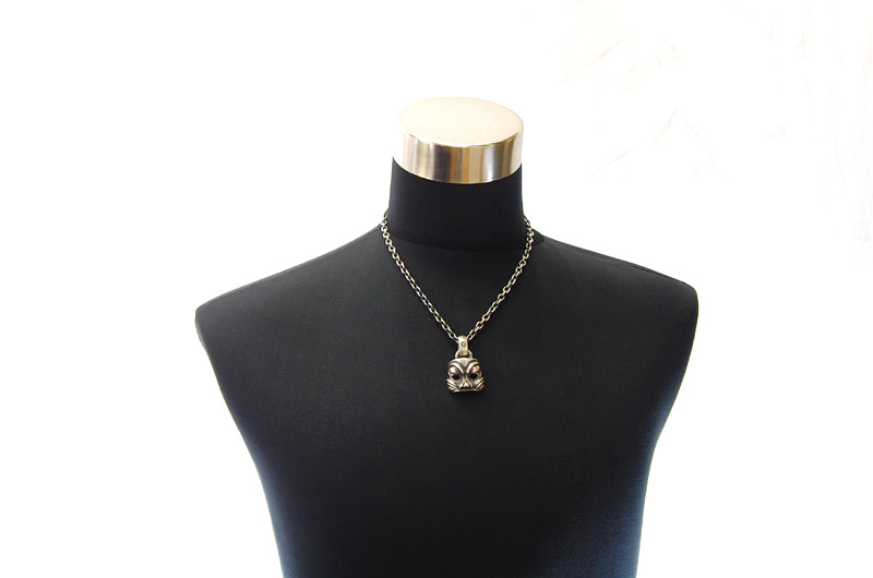 Mask Pendant (Maltese Cross Stamp)[P-45] / Quarter Chain Necklace[N-66] (50cm)