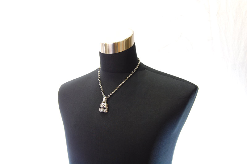 Mask Pendant (Maltese Cross Stamp)[P-45] / Quarter Chain Necklace[N-66] (50cm)