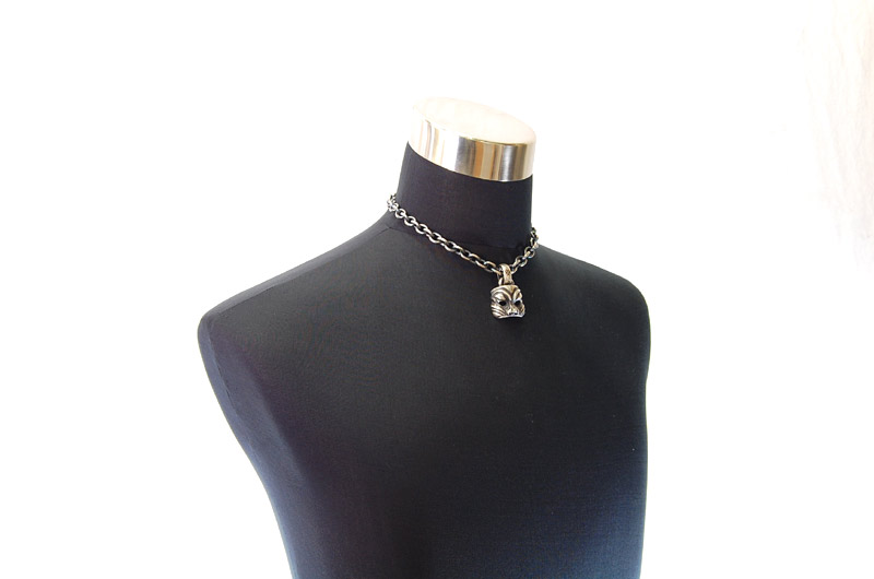 Mask Pendant (Maltese Cross Stamp)[P-45] / Three-fifth Chain Necklace[N-72] (43cm)