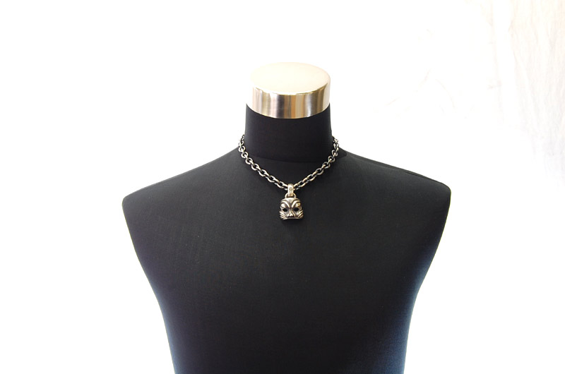 Mask Pendant (Maltese Cross Stamp)[P-45] / Three-fifth Chain Necklace[N-72] (45cm)