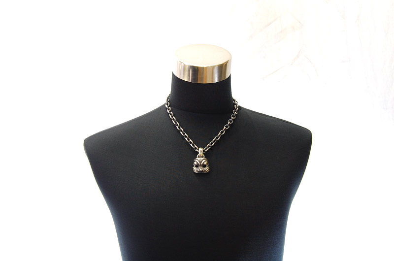 Mask Pendant (Maltese Cross Stamp)[P-45] / Three-fifth Chain Necklace[N-72] (50cm)