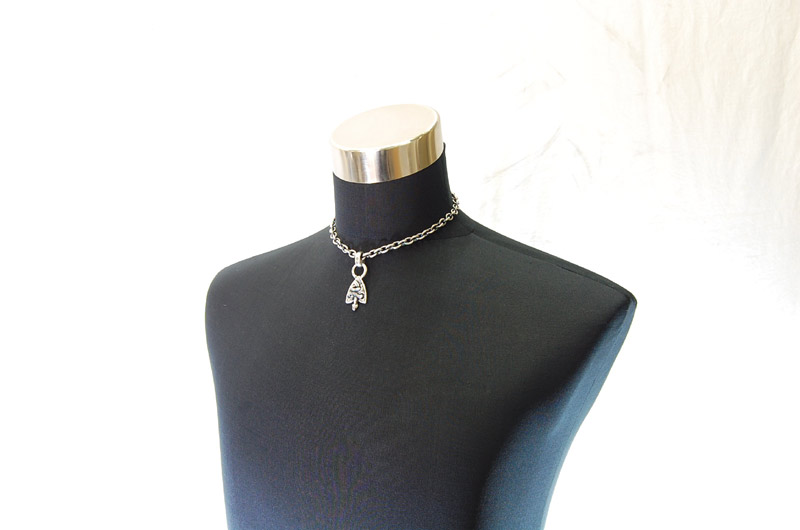 Medium Snake Belt Tip With H.W.O Pendant[P-127] / Half Chain Necklace[N-65] (43cm)