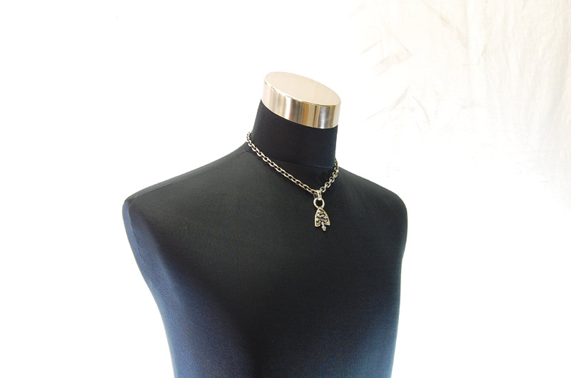 Medium Snake Belt Tip With H.W.O Pendant[P-127] / Half Chain Necklace[N-65] (45cm)