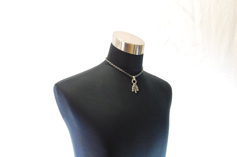 Medium Snake Belt Tip With H.W.O Pendant[P-127] / Quarter Chain Necklace[N-66] (43cm)